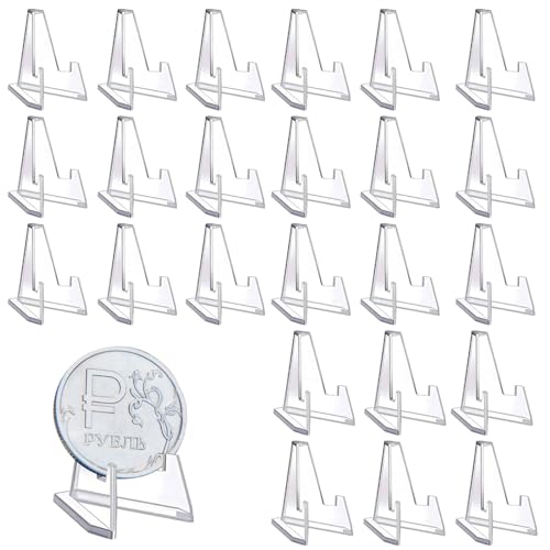 Lyivisk 25 Stück transparente Acryl Münzhalter Mini Display Ständer für Sammelmünzen Karten Medaillen und Anhänger stabile Staffelei Aufsteller zum Präsentieren auf dem Schreibtisch Lyivisk 25 Stück transparente Acryl Münzhalter Mini Display Ständer für Sammelmünzen Karten Medaillen und Anhänger stabile Staffelei Aufsteller zum Präsentieren auf dem Schreibtisch von Lyivisk