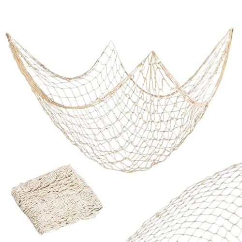 Lyivisk Fischernetz Deko Kostüm Mesh Outdoor Naturfarbenes Netz 100x200cm Maritime Wanddekoration für Hochzeit Party Fotografie Bühne Karneval Indoor Outdoor Lyivisk Fischernetz Deko Kostüm Mesh Outdoor Naturfarbenes Netz 100x200cm Maritime Wanddekoration für Hochzeit Party Fotografie Bühne Karneval Indoor Outdoor von Lyivisk
