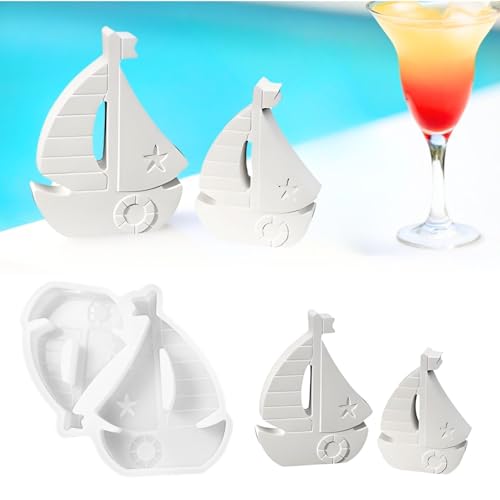 Segelboot Silikonformen, Maritime Gießformen, Anker & Boot Silikonformen, für Kerzen, Gips, DIY Silikonform Sommer Deko & Handwerk von Lyivisk
