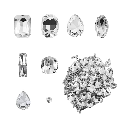 240 Pcs Strasssteine zum Aufnähen Schmucksteine Diamant Glas Kristall Strass Strasssteine Kleidung - Diamant Glas Kristall Strass für DIY-Kleidung und Accessoires - Transparenz 240 Pcs Strasssteine zum Aufnähen Schmucksteine Diamant Glas Kristall Strass Strasssteine Kleidung - Diamant Glas Kristall Strass für DIY-Kleidung und Accessoires - Transparenz von Lynqvor