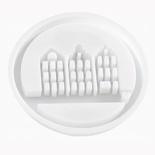 Silikonform Haus Rund, Gießformen Silikon Haus Silikonformen Haus Silikonformen Gießformen, Hitzebeständig, Wiederverwendbar, Ideal für Heimdekoration und Handwerk, Geschenk für DIY-Liebhaber von Lynqvor