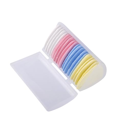 Lyqaq Schneiderkreide-Set, bunte Stoffmarkierungskreide zum Nähen, Quilten und Schneidern, Weiß, Gelb, Rot, Blau, in verdeckter Box, 20 Stück von Lyqaq
