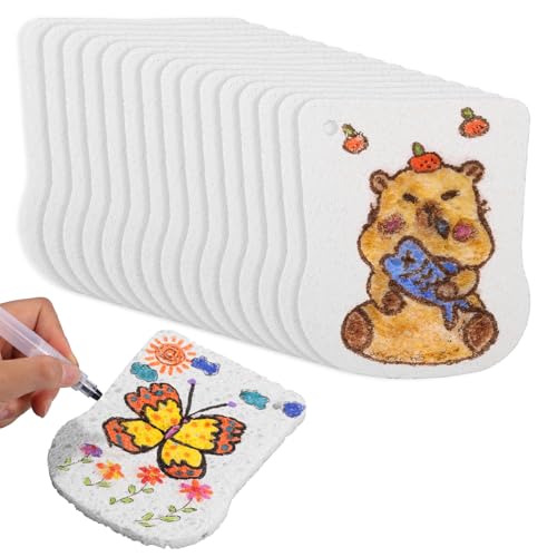 10 Blatt Magisches Schaumstrukturpapier, 12x10cm Toastförmiges DIY-Puffy-Paint-Bastelpapier für Kinderkunst 3D-Malerei und Kreative Projekte von Lyreh