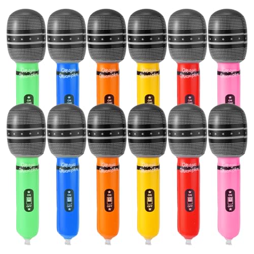 12stk Aufblasbare Mikrofon, 22x5cm 6 Farben Party Aufblasbare Mikrofone Requisiten aus Aluminiumfolie für Kinder Karaoke Konzert Mottoparty-Geschenke DJ-Requisiten Fotoautomaten Requisiten 12stk Aufblasbare Mikrofon, 22x5cm 6 Farben Party Aufblasbare Mikrofone Requisiten aus Aluminiumfolie für Kinder Karaoke Konzert Mottoparty-Geschenke DJ-Requisiten Fotoautomaten Requisiten von Lyreh