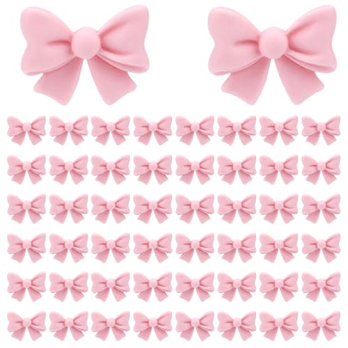 50stk Rosa Schleifen Tortendeko, 2,1x1,7cm Mini Harz Cupcake Schleifen Deko Kokette Schleifenknoten-Kuchenaufsätze für Verlobungs und Hochzeitsfeierzubehör 50stk Rosa Schleifen Tortendeko, 2,1x1,7cm Mini Harz Cupcake Schleifen Deko Kokette Schleifenknoten-Kuchenaufsätze für Verlobungs und Hochzeitsfeierzubehör von Lyreh