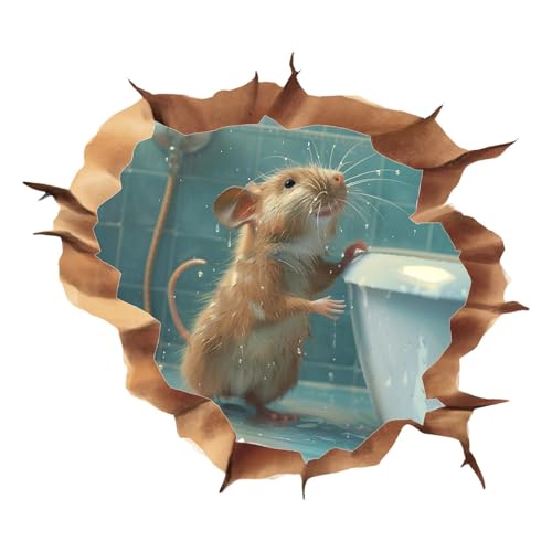 Abnehmbare Aufkleber für Tierlöcher, Wandsticker für Tierlöcher – abnehmbares Tierloch-Wandbild, lustige und wasserdichte Tieraufkleber für Abnehmbare Aufkleber für Tierlöcher, Wandsticker für Tierlöcher – abnehmbares Tierloch-Wandbild, lustige und wasserdichte Tieraufkleber für von Lyricalist