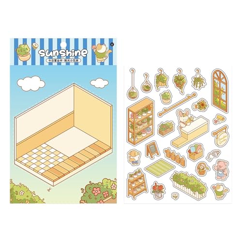 Anime-Aufkleber – Sammelalbum-Aufkleber, stapelbare Motive | Miniatur-Szenenausschnitte, dekorative Aufkleber für Kunstprojekte, perfekt zum Personalisieren von Tagebüchern, Alben von Lyricalist