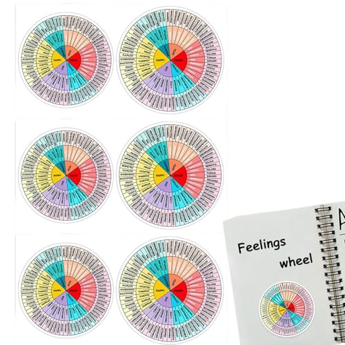 Aufkleber für Stimmungsrad, Aufkleber für Gefühlsrad, Aufkleber für Schultafeln in mentalen Farben – Aufkleber für Tafel mit Emotionen, wasserfeste Aufkleber Aufkleber für Stimmungsrad, Aufkleber für Gefühlsrad, Aufkleber für Schultafeln in mentalen Farben – Aufkleber für Tafel mit Emotionen, wasserfeste Aufkleber von Lyricalist