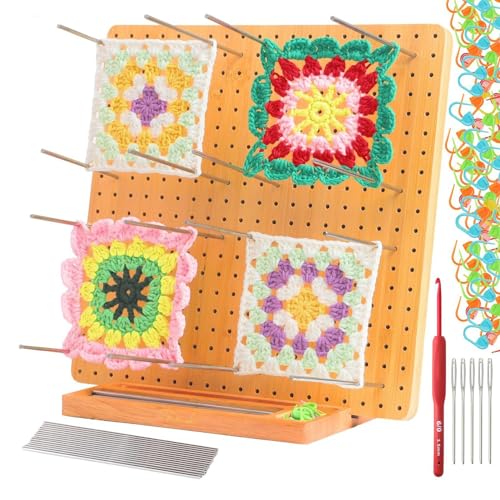 Blockierbretter für Häkelprojekte, Häkelblockierbrett | Quadratisches Bastelgarnbrett Crafts,Holzhäkelzubehör für Häkelnadeln, Stricker,mit 50 Blockierbretter für Häkelprojekte, Häkelblockierbrett | Quadratisches Bastelgarnbrett Crafts,Holzhäkelzubehör für Häkelnadeln, Stricker,mit 50 von Lyricalist