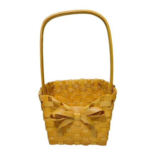 Blumenmädchenkorb, Rattan-Blumenkorb, handgewebter Weidenblumenkorb mit Griff, gewebter Korb, Weidenkorb, Aufbewahrungskorb für Hochzeitsfeier Blumenmädchenkorb, Rattan-Blumenkorb, handgewebter Weidenblumenkorb mit Griff, gewebter Korb, Weidenkorb, Aufbewahrungskorb für Hochzeitsfeier von Lyricalist