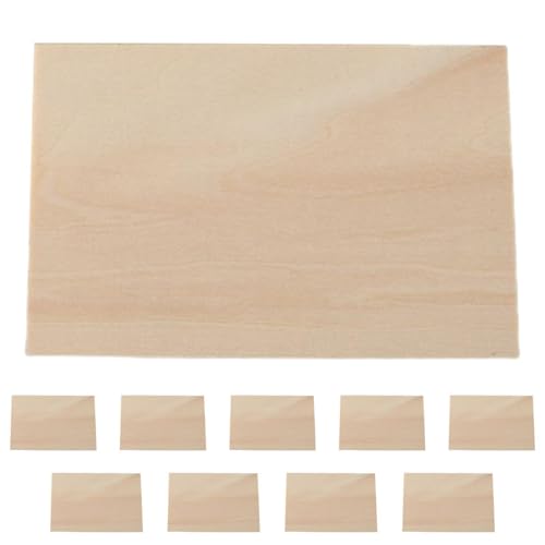 Craft Wood - Einzigartige dünne Sperrholzplatten für Kunsthandwerk, 10 Blanko-Holzblätter für Handwerk, Hobby, Modellbau, Holzverbrennung und Ziegelprojekte Craft Wood - Einzigartige dünne Sperrholzplatten für Kunsthandwerk, 10 Blanko-Holzblätter für Handwerk, Hobby, Modellbau, Holzverbrennung und Ziegelprojekte von Lyricalist