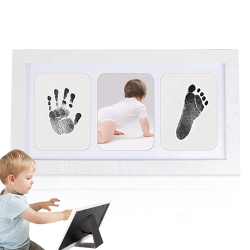 Erinnerungsstück für Handabdrücke und Abdrücke von Babys, Bilderrahmen für Babyabdruck, Kinderzimmer-Bilderrahmen – Ornament für Handabdruck, Bilderrahmen für Kinderzimmer, Set Erinnerungsstück für Handabdrücke und Abdrücke von Babys, Bilderrahmen für Babyabdruck, Kinderzimmer-Bilderrahmen – Ornament für Handabdruck, Bilderrahmen für Kinderzimmer, Set von Lyricalist