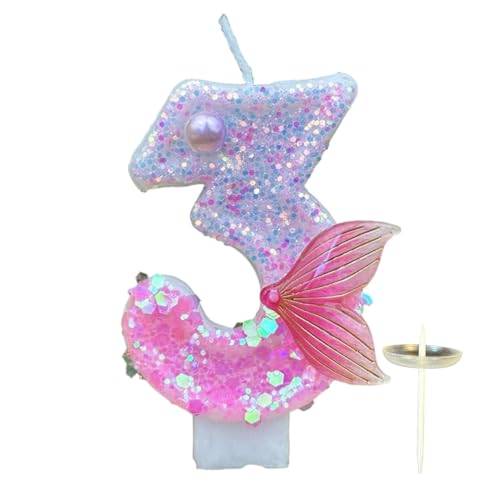 Geburtstagskerzen, Geburtstagskerzen für Kuchen - Rosa glitzernde Fischschwanz Geburtstagskerzen | Ausgefallene Deko-Kerzen für Kuchendekoration, Partyzubehör Geburtstagskerzen, Geburtstagskerzen für Kuchen - Rosa glitzernde Fischschwanz Geburtstagskerzen | Ausgefallene Deko-Kerzen für Kuchendekoration, Partyzubehör von Lyricalist