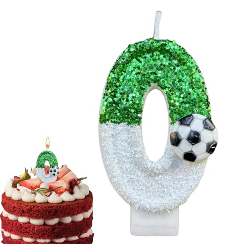 Geburtstagskerzenzahlen – dekorative Geburtstagskerzen, Glitzer-Fußball-Kerzen-Dekorationen | Zahl 0–9 Geburtstagszahlen-Kuchenkerzen, Kuchendekoration für Mädchen, Jungen, Geburtstag, Hochzeit, Jahre Geburtstagskerzenzahlen – dekorative Geburtstagskerzen, Glitzer-Fußball-Kerzen-Dekorationen | Zahl 0–9 Geburtstagszahlen-Kuchenkerzen, Kuchendekoration für Mädchen, Jungen, Geburtstag, Hochzeit, Jahre von Lyricalist