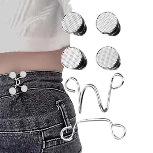 Jeans-Knopfspanner – verstellbarer Taillengurt, Hosenstift | Abnehmbarer Jeans-Spanner ohne Nähte, langlebige Legierung, ideal zum Anpassen von Röcken, Hosen und anderen Kleidungsstücken von Lyricalist