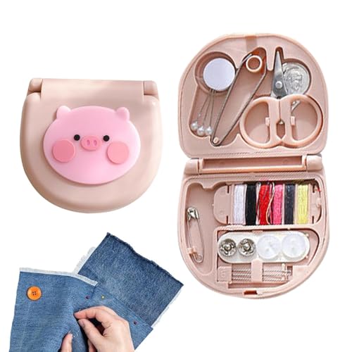 Kleines Basic-Nähset, Näh-Reparaturset | Komplettes Nähwerkzeug-Set für Anfänger und Profis, praktisch für Reisen, mit Faden, Nadeln, Schere und Zubehör Kleines Basic-Nähset, Näh-Reparaturset | Komplettes Nähwerkzeug-Set für Anfänger und Profis, praktisch für Reisen, mit Faden, Nadeln, Schere und Zubehör von Lyricalist