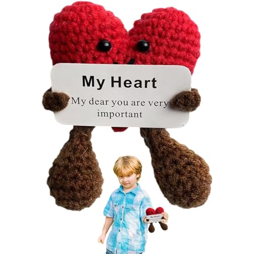 Lyricalist Häkeln Pocket Hug Heart – Niedliche im Taschenhäkeln, Strick-Herz, niedlich | Kuschelgeschenke, handgefertigtes Handwerk, gestrickter Taschenanhänger, süchtiges Herz Lyricalist Häkeln Pocket Hug Heart – Niedliche im Taschenhäkeln, Strick-Herz, niedlich | Kuschelgeschenke, handgefertigtes Handwerk, gestrickter Taschenanhänger, süchtiges Herz von Lyricalist