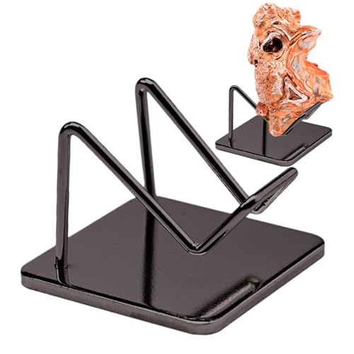 Lyricalist Metall Gesteinshalter – Schmuckstein-Plakat, Sturdy Display | Perfekt für Sammlerstücke aus Achat, Koralle, Mineralfossil und Edelsteinen, von Lyricalist
