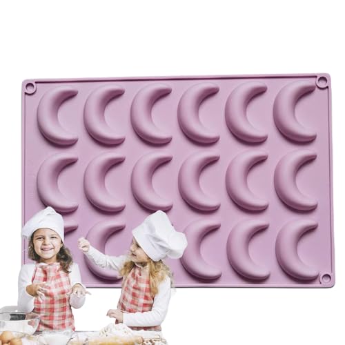 Mond Candy Form - Kreative Mondschokoladen-Bonbonform, elegante Silikon-Pudding-Gelee-Eisform | 18 Hohlräume Halbmond Form, flexible Form für Dekoration Mond Candy Form - Kreative Mondschokoladen-Bonbonform, elegante Silikon-Pudding-Gelee-Eisform | 18 Hohlräume Halbmond Form, flexible Form für Dekoration von Lyricalist