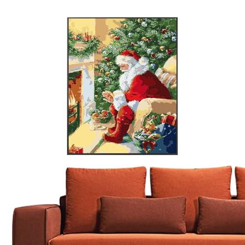 Ölgemälde nach Zahlen Set – Malen nach Zahlen Weihnachtsmann, entspannende Aktivität | Digitale Malerei, Maße 39,75 x 40,6 cm, perfekt für Innendekoration und Entwicklung Ölgemälde nach Zahlen Set – Malen nach Zahlen Weihnachtsmann, entspannende Aktivität | Digitale Malerei, Maße 39,75 x 40,6 cm, perfekt für Innendekoration und Entwicklung von Lyricalist