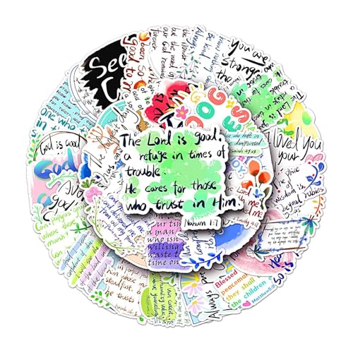 Schriftaufkleber, Bibel-Journaling-Set – 50 x Aufkleber für Scrapbooking, Bibelvers, wasserfeste Buchstabenaufkleber, Tagebuch, dekoratives Zubehör für O Schriftaufkleber, Bibel-Journaling-Set – 50 x Aufkleber für Scrapbooking, Bibelvers, wasserfeste Buchstabenaufkleber, Tagebuch, dekoratives Zubehör für O von Lyricalist