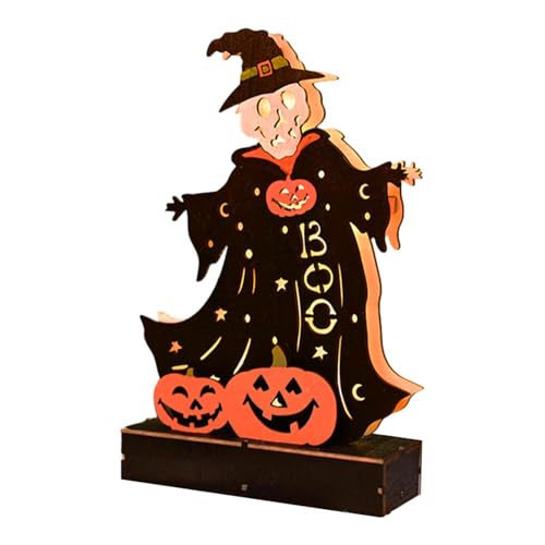 Spukhaus Tischdekoration - Geisterhaus Ornament, Halloween Deko aus Holz, batteriebetrieben | Festliche Tischdekoration Spukhaus für Feiertage, Zuhause, perfekt Po Spukhaus Tischdekoration - Geisterhaus Ornament, Halloween Deko aus Holz, batteriebetrieben | Festliche Tischdekoration Spukhaus für Feiertage, Zuhause, perfekt Po von Lyricalist