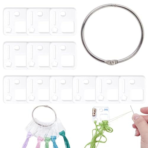 Stickgarn-Organizer – Aufbewahrungswerkzeug für Garnhalter aus transparentem Acryl | Garnhalter, Garnorganisator, Garnwicklungsbretter für Kreuzstich, Nähgarn Stickgarn-Organizer – Aufbewahrungswerkzeug für Garnhalter aus transparentem Acryl | Garnhalter, Garnorganisator, Garnwicklungsbretter für Kreuzstich, Nähgarn von Lyricalist