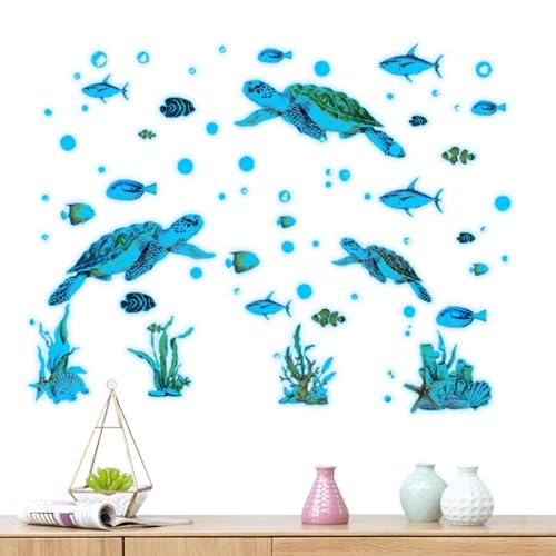 Wandaufkleber, Meerestiere, Wandaufkleber, Unterwasser-Wandaufkleber, glänzend, für Schlafzimmer, Deckendekoration für Schlafzimmer Wandaufkleber, Meerestiere, Wandaufkleber, Unterwasser-Wandaufkleber, glänzend, für Schlafzimmer, Deckendekoration für Schlafzimmer von Lyricalist
