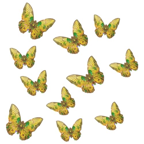 Wanddekoration, Schmetterling, goldfarben, Schmetterlinge, abnehmbar, für Kuchen und Cupcakes, Aufkleber für Mädchenzimmer, Geburtstagsdekorationen für Wanddekoration, Schmetterling, goldfarben, Schmetterlinge, abnehmbar, für Kuchen und Cupcakes, Aufkleber für Mädchenzimmer, Geburtstagsdekorationen für von Lyricalist