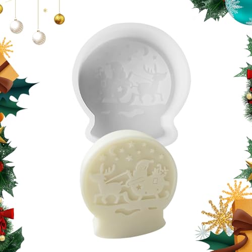 Weihnachtskerzen Silikonformen, Weihnachtskerzenformen, dekorative Gipsform, Epoxidharz-Gießform, Weihnachtskugelform, Zementform für die Kerzenherstellung Weihnachtskerzen Silikonformen, Weihnachtskerzenformen, dekorative Gipsform, Epoxidharz-Gießform, Weihnachtskugelform, Zementform für die Kerzenherstellung von Lyricalist