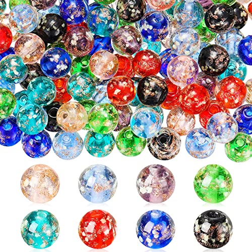Lyrow 120 Stück leuchtende Glasperlen, 8 mm, runde Perlen, Großpackung im Dunkeln, Perlen, Glas, rund, lose Abstandshalter, Kugelperlen, Armbandperlen für Schmuckherstellung, Basteln, Armband Lyrow 120 Stück leuchtende Glasperlen, 8 mm, runde Perlen, Großpackung im Dunkeln, Perlen, Glas, rund, lose Abstandshalter, Kugelperlen, Armbandperlen für Schmuckherstellung, Basteln, Armband von Lyrow