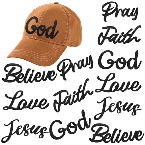 Lyrow Christliche bestickte Aufnäher zum Aufbügeln, motivierend, religiös, zum Aufnähen, für Kleidung, Rucksäcke, Hüte, DIY-Zubehör, 6 Stile, 12 Stück Lyrow Christliche bestickte Aufnäher zum Aufbügeln, motivierend, religiös, zum Aufnähen, für Kleidung, Rucksäcke, Hüte, DIY-Zubehör, 6 Stile, 12 Stück von Lyrow