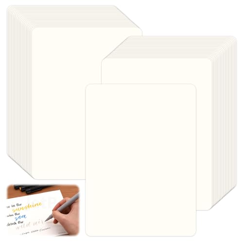 100 Stück A6 Kraftpapier Karten Set, 11 x 15 CM Blanko Postkarten zum Selbstgestalten, Karteikarten Blanko A6 Weiß, Doppelseitig Leere Karten zum Beschriften für DIY, Einladungen, Grußkarten 100 Stück A6 Kraftpapier Karten Set, 11 x 15 CM Blanko Postkarten zum Selbstgestalten, Karteikarten Blanko A6 Weiß, Doppelseitig Leere Karten zum Beschriften für DIY, Einladungen, Grußkarten von Lytonix
