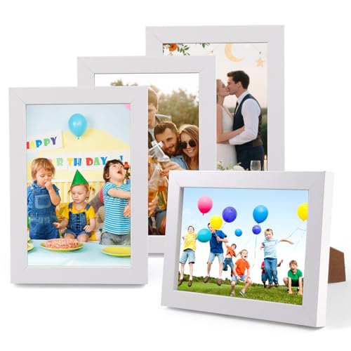 4 Stück Kleine Bilderrahmen aus Holz, 10x15 cm, Holzbilderrahmen mit Bruchsicherem Acrylglas und Drehverschluss Rückwand, Aufhängen und Aufstellen, Bilderramen für Fotos, Poster für Zuhause Schule 4 Stück Kleine Bilderrahmen aus Holz, 10x15 cm, Holzbilderrahmen mit Bruchsicherem Acrylglas und Drehverschluss Rückwand, Aufhängen und Aufstellen, Bilderramen für Fotos, Poster für Zuhause Schule von Lytonix