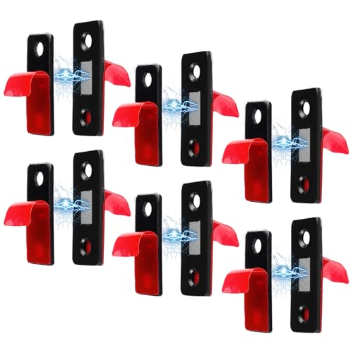 6 Sätze Ultra Dünn Türmagnet Selbstklebend,Magnete zum Kleben Fliegengitter,Schrankmagnete Extra Stark,Magnetverschluss Flache,Magnetschnäpper Ohne Bohren für Balkontür,Schubladen,Möbel,Schranktür von Lytonix