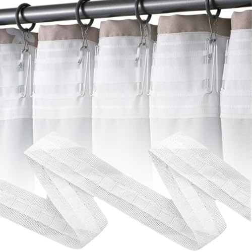 Gardinenband zum Aufnähen, 30 m x 2,5 cm Vorhangband zum Aufnähen, Gardinenband, Kräuselband Gardinen, Gardinen Überschrift Band, Vorhang Faltenband, Kräuselband für Schlafzimmer, Büro, Hotel Gardinenband zum Aufnähen, 30 m x 2,5 cm Vorhangband zum Aufnähen, Gardinenband, Kräuselband Gardinen, Gardinen Überschrift Band, Vorhang Faltenband, Kräuselband für Schlafzimmer, Büro, Hotel von Lytonix