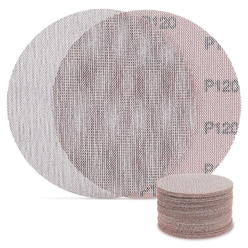 60 tlg. Schleifscheiben - Netz 150mm P120, Lytool Schleifpapier Klett - Schleifscheiben für Holz- Auto- Möbel- staubfreies Schleifen, kompatibel mit Exzenterschleifer 60 tlg. Schleifscheiben - Netz 150mm P120, Lytool Schleifpapier Klett - Schleifscheiben für Holz- Auto- Möbel- staubfreies Schleifen, kompatibel mit Exzenterschleifer von Lytool