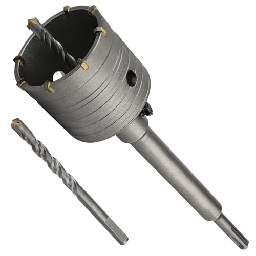Bohrkrone Ø 68 mm, Lytool Steckdosenbohrer mit SDS Plus Adapter 220 mm, Kernbohrer, Dosenbohrer, Hammerschlagfest, Lochsäge, für Mauerwerk, Stein, Beton, Ziegel, Steinmauerwerk, Trockenbau Bohrkrone Ø 68 mm, Lytool Steckdosenbohrer mit SDS Plus Adapter 220 mm, Kernbohrer, Dosenbohrer, Hammerschlagfest, Lochsäge, für Mauerwerk, Stein, Beton, Ziegel, Steinmauerwerk, Trockenbau von Lytool