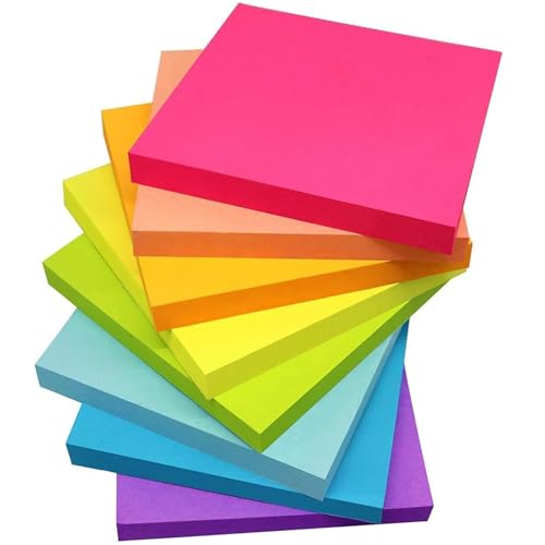 800 Stück 76 x 76 mm Elektrostatisch Selbstklebende Haftnotizen Klebezettel Klein Sticky Magnetic Notes Bunt für Schule Zuhause Büro 800 Stück 76 x 76 mm Elektrostatisch Selbstklebende Haftnotizen Klebezettel Klein Sticky Magnetic Notes Bunt für Schule Zuhause Büro von Lyxhag