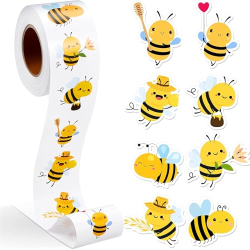 Biene Aufkleber, Runde Tier Aufkleber, 500pcs Biene Belohnungsaufkleber, Niedlich Biene Aufkleber, Biene Aufkleber Rolle, Bee Sticker, Wasserfest Aufkleber Biene Biene Aufkleber, Runde Tier Aufkleber, 500pcs Biene Belohnungsaufkleber, Niedlich Biene Aufkleber, Biene Aufkleber Rolle, Bee Sticker, Wasserfest Aufkleber Biene von Lyxhag