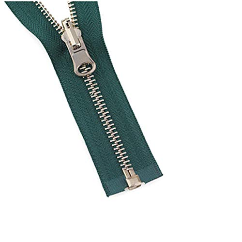 LyzqxHL Reißverschluss for Nähen, exquisiter 2-teiliger 70 cm 5# Metall-Drehschieber mit offenem Ende for Daunenjacke, doppelseitiger Reißverschlusskopf, Nähzubehör, Kurzwaren(Green) von LyzqxHL