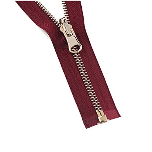 LyzqxHL Reißverschluss for Nähen, exquisiter 2-teiliger 70 cm 5# Metall-Drehschieber mit offenem Ende for Daunenjacke, doppelseitiger Reißverschlusskopf, Nähzubehör, Kurzwaren(Red) von LyzqxHL