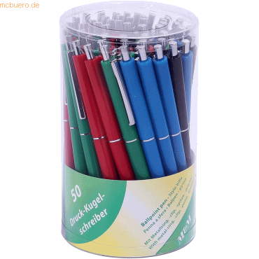 32 x M+M Kugelschreiber VE=50 Stück farbig sortiert von M+M