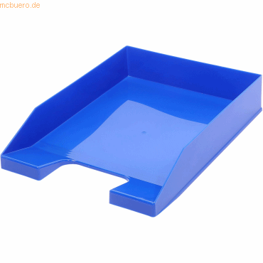 6 x M+M Briefablage A4 stapelbar basic-blau von M+M