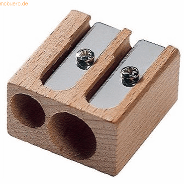 M+R Doppelspitzer Blockform Buche unbehandelt von M+R