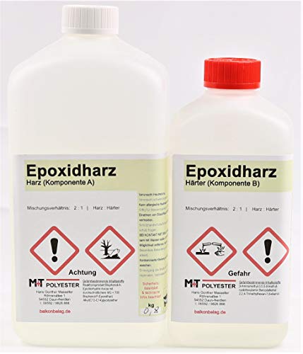 1,2 kg Epoxidharz kristallklar - Gießharz für Schmuck, Modelbau Modellbau 1,2 kg Epoxidharz kristallklar - Gießharz für Schmuck, Modelbau Modellbau von M+T POLYESTER