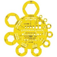 M + R Abrundungsschablone gelb von M + R