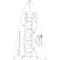 M + R Parabelschablone transparent von M + R