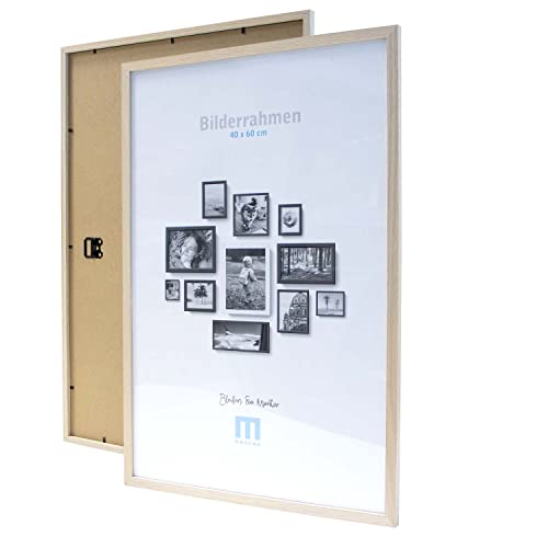 M MERCEO 2 Stück Bilderrahmen Set - moderner Fotorahmen - edle Wanddekoration - Holzrahmen für Fotos - Rahmen aus Holz in Natur - 40 cm x 60 cm M MERCEO 2 Stück Bilderrahmen Set - moderner Fotorahmen - edle Wanddekoration - Holzrahmen für Fotos - Rahmen aus Holz in Natur - 40 cm x 60 cm von M MERCEO