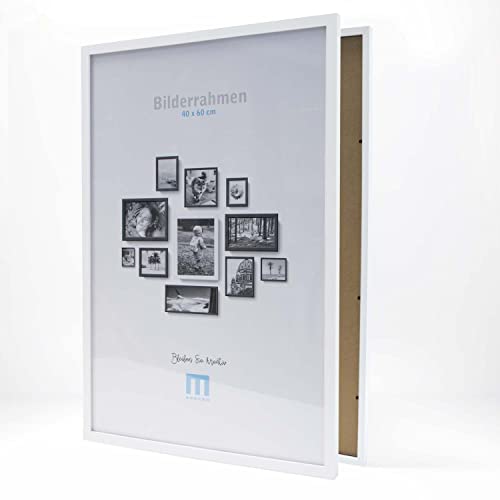 M MERCEO 2 Stück Bilderrahmen Set - moderner Fotorahmen - edle Wanddekoration - Holzrahmen für Fotos - Rahmen aus Holz in Weiß - 40 cm x 60 cm M MERCEO 2 Stück Bilderrahmen Set - moderner Fotorahmen - edle Wanddekoration - Holzrahmen für Fotos - Rahmen aus Holz in Weiß - 40 cm x 60 cm von M MERCEO